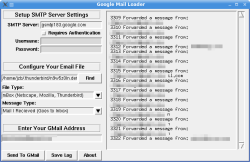 Gmail Loader interface